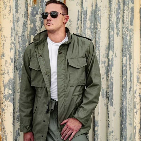 Military style field jacket hot sale