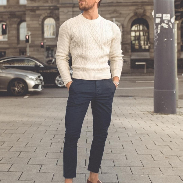 Black sweater outfits men best sale