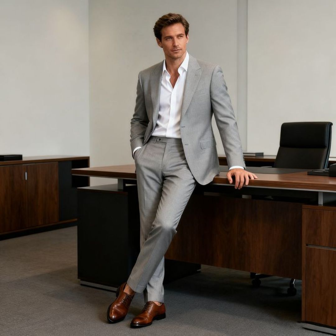 22 White Shirt with Grey Pants Outfits For Men – LIFESTYLE BY PS