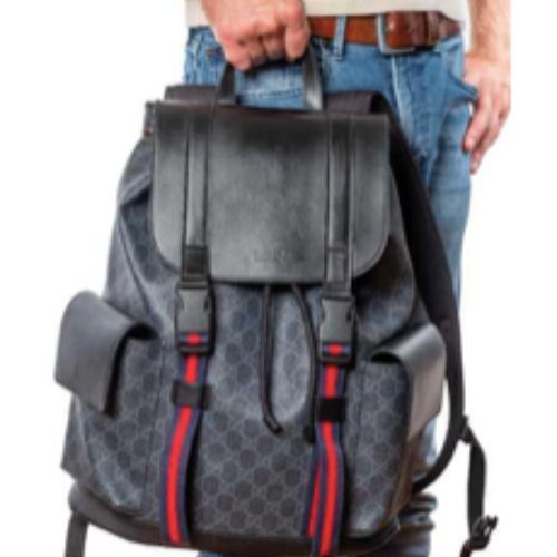 Gucci Soft GG Supreme Backpack in Black for Men