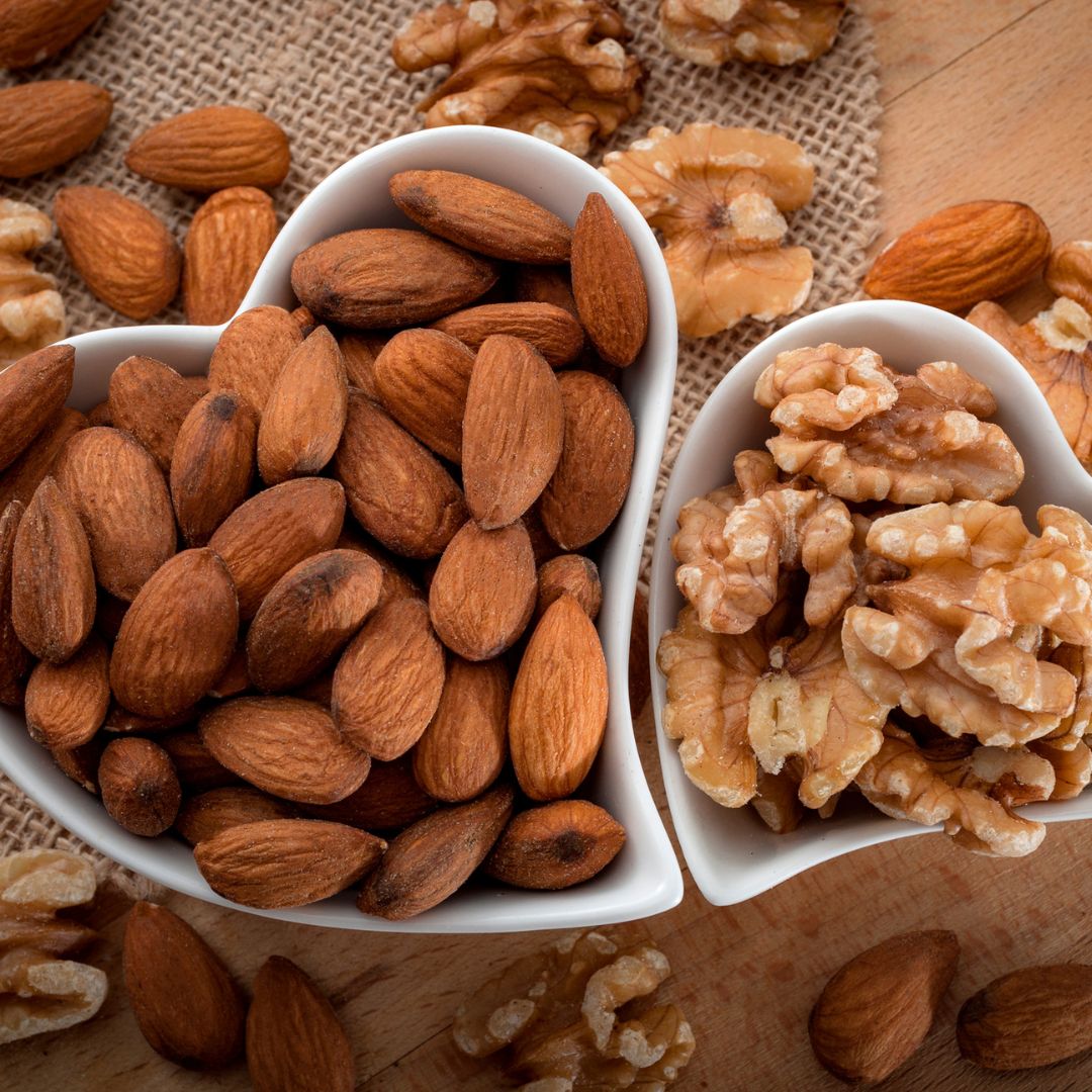 Almonds and Walnuts