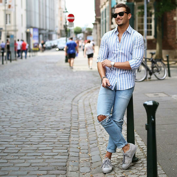 Casual shirt outfits for men. How to wear casual shirt - LIFESTYLE BY PS