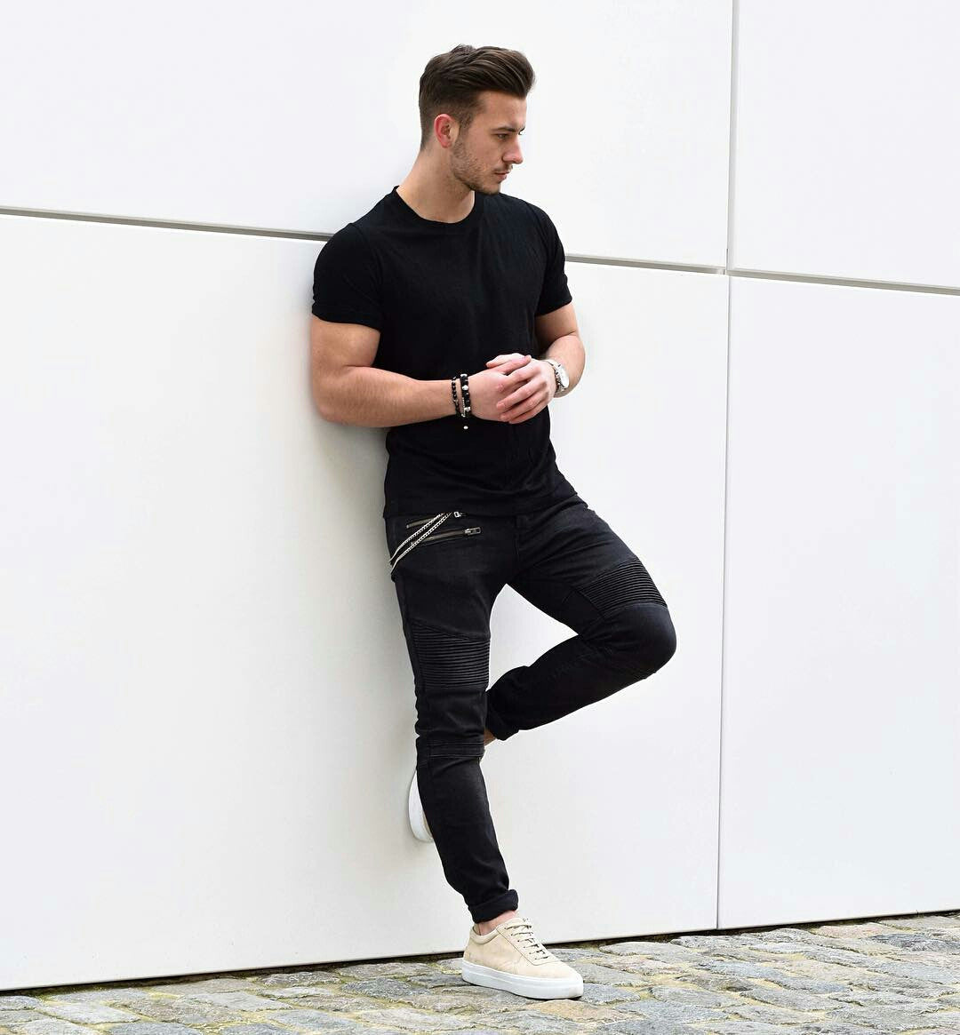 Jeans & t-shirt look for men