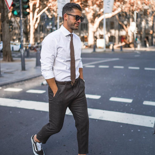 Trousers &amp; Sneakers Outfits For Men