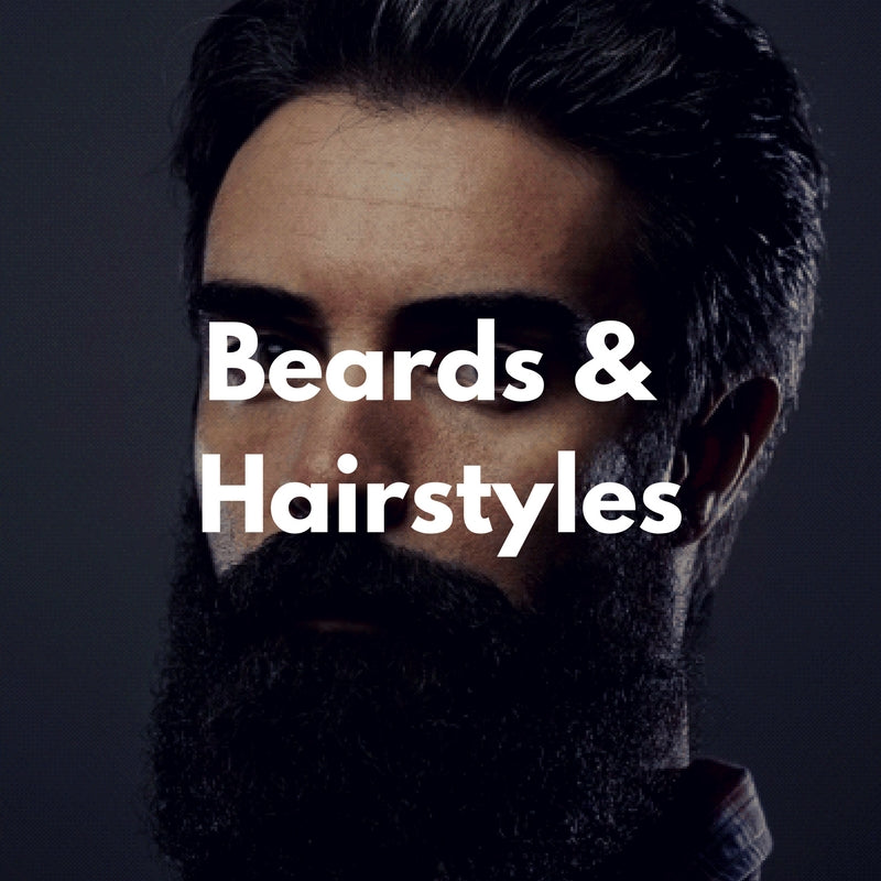 beards % hairstyles infographics