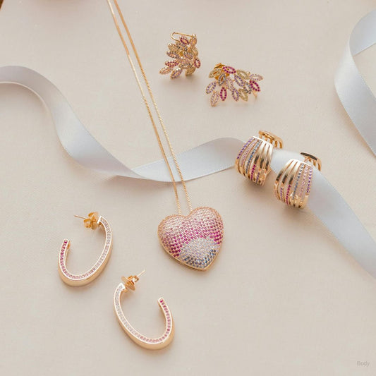 Gold Diamond Stud Earrings