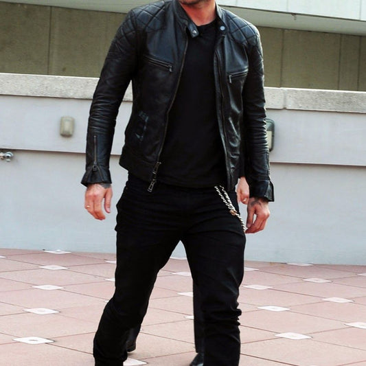 15 Ways To Wear Leather Jacket For Men This Winter