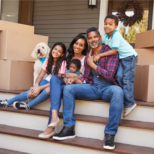 Long-Distance Moves with a Family