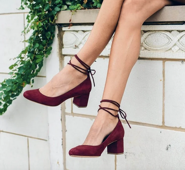 Timeless Office Burgundy Heels And Stylish