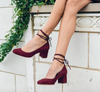 Timeless Office Burgundy Heels And Stylish
