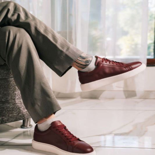Slip on Leather Sneakers for Men