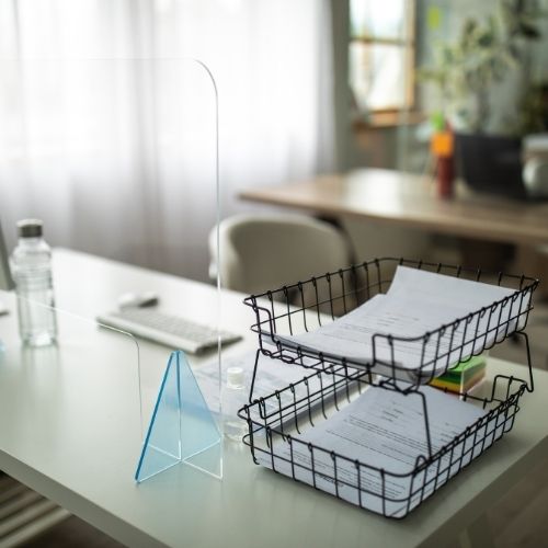 How to Install, Clean, and Reuse an Acrylic Sneeze Guard for Desk Use