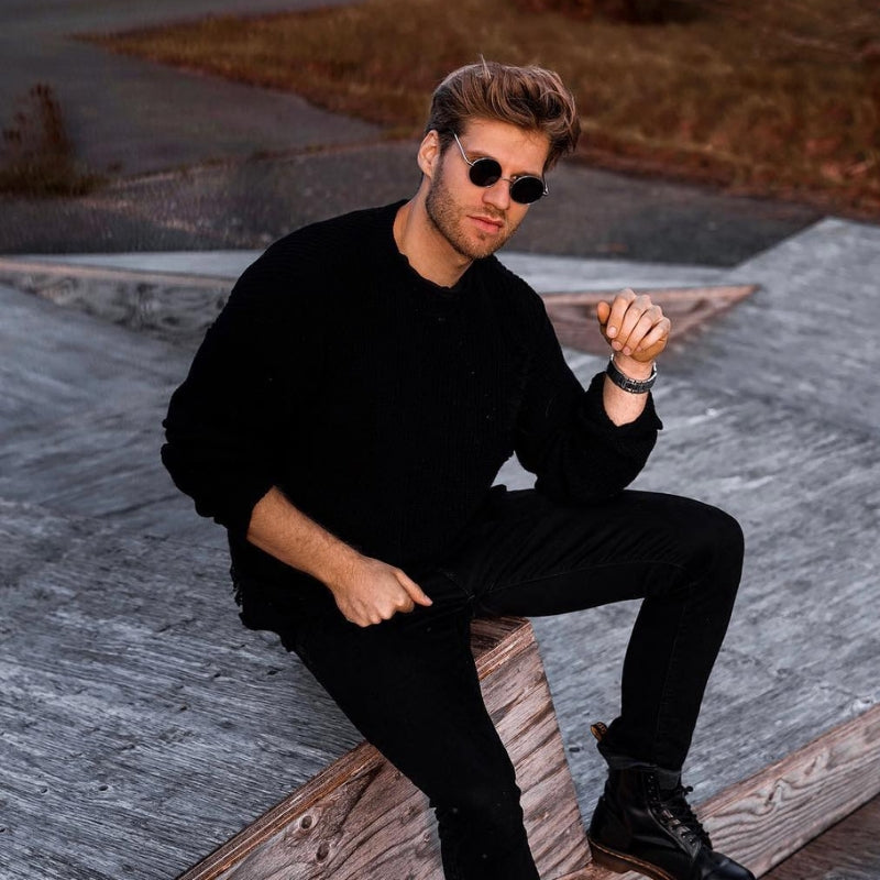 5 All Black Outfits For Men #allblack #outfits #mensfashion #streetstyle