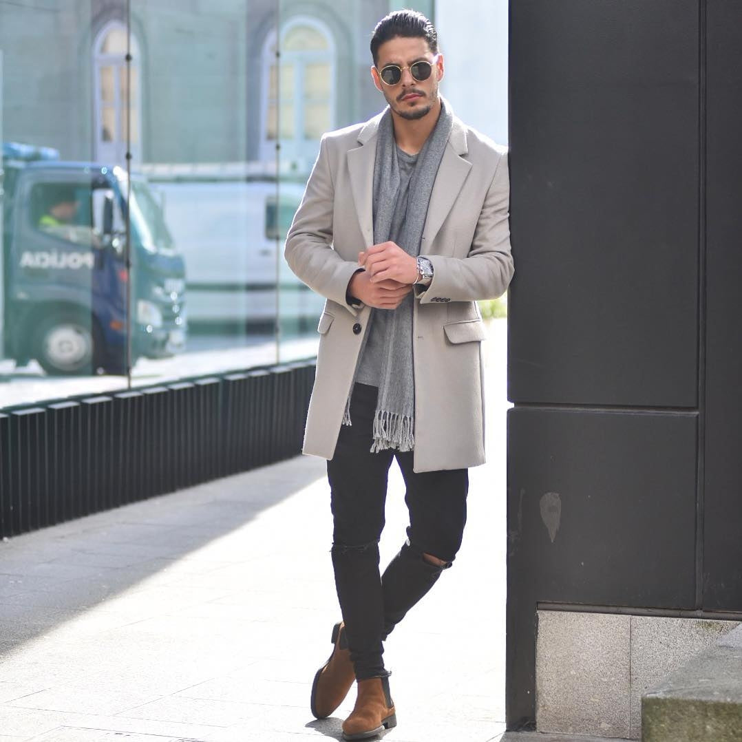How to wear long coats for men 