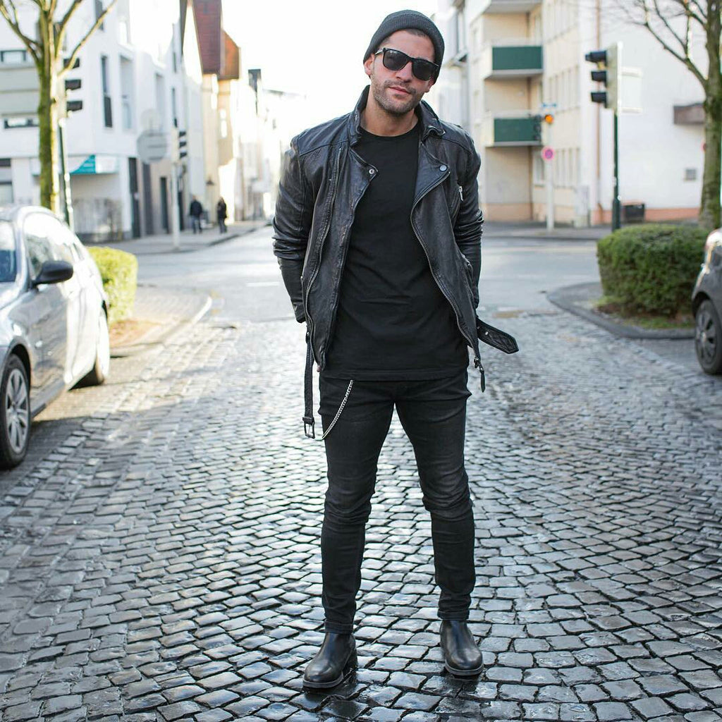 Love wearing all black outfits? Then you are going to love these amazing all black outfit ideas #mensfashion #fashion #allblack 
